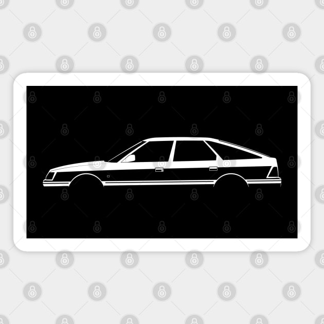 Rover 800 Fastback (1988) Silhouette Magnet by Car-Silhouettes